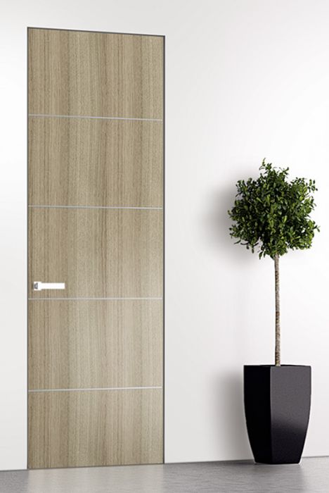 Prefinished Optima 4H Shambor Modern Interior Single Door with Invisible Frame