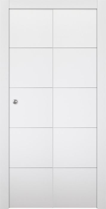 Prefinished Optima 4H Snow White Modern Interior Bi-Fold 2 Door