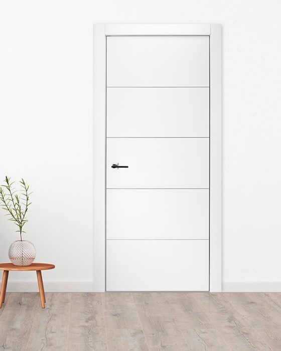 Prefinished Optima 4H Snow White Modern Interior Single Door