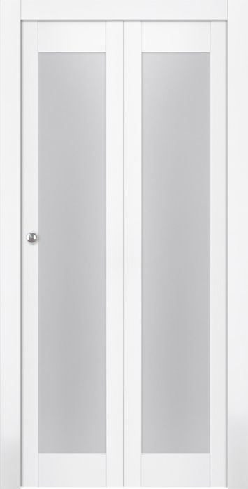 Prefinished Palladio 207 Vetro Bianco Noble Modern Interior Bi-Fold 2 Door