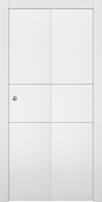 Prefinished Smart Pro 2H Polar White Modern Interior Bi-Fold 2 Door