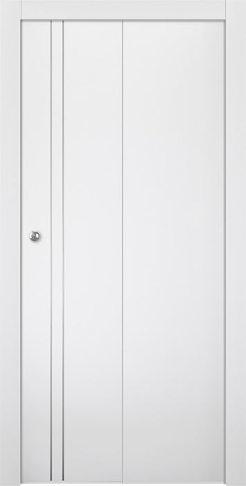 Prefinished Smart Pro 2V Polar White Modern Interior Bi-Fold 2 Door