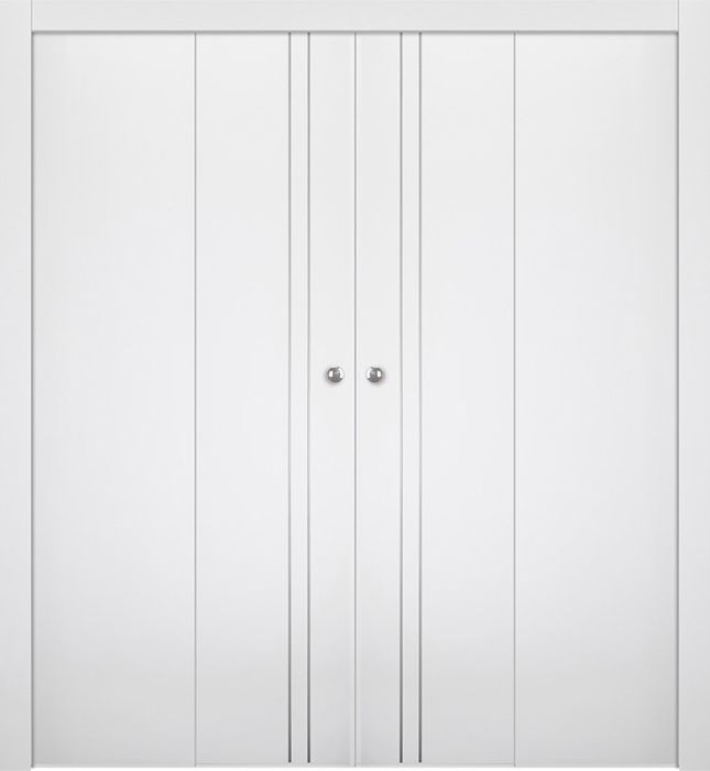 Prefinished Smart Pro 2V Polar White Modern Interior Bi-Fold 4 Door