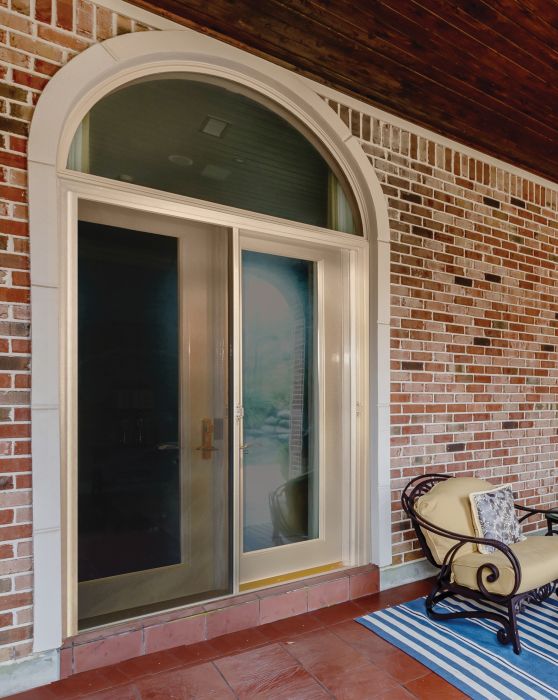 Low-e 96" Full Lite Fiberglass Double Door, Impact Rated