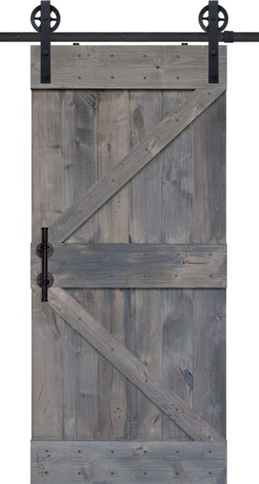 Double Z Barn Single Door- Knotty Alder