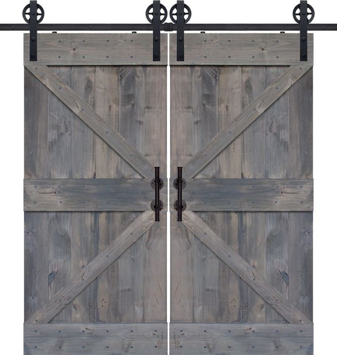 Double Z Barn Double Door- Knotty Alder