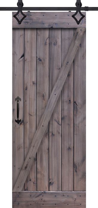 Z Barn Single Door- Knotty Alder