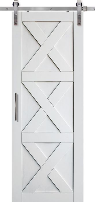 Triple X MDF Single Barn Door- Design on 2 Side