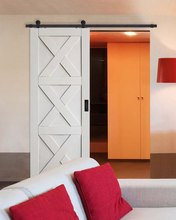 Triple X MDF Single Barn Door- Design on 2 Side