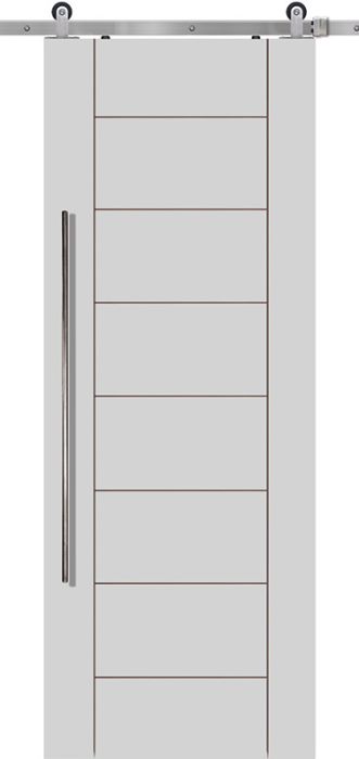 Brentwood MDF Single Barn Door- Design on 2 Side