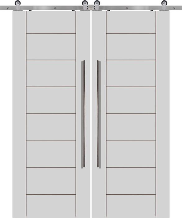 Brentwood MDF Double Barn Door- Design on 2 Side