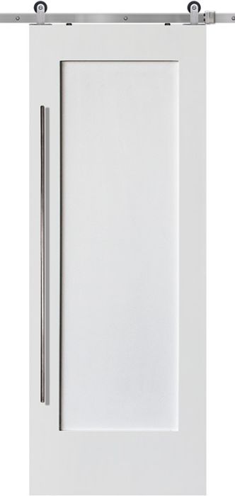 Craftsman 1 Panel MDF Single Barn Door- Design on 2 Side