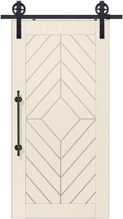 Lynnwood MDF Single Barn Door- Design on 2 Side