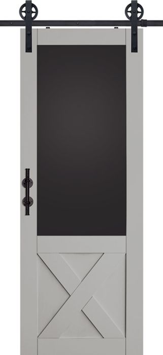 X Blackboard MDF Single Barn Door