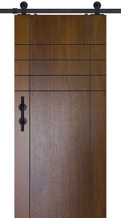 84" Birch Fleetwood Solid Contemporary Single Barn Door