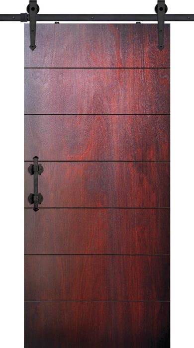 84" Birch Westwood Solid Contemporary Single Barn Door