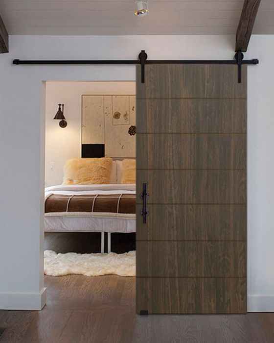 84" Birch Westwood Solid Contemporary Single Barn Door