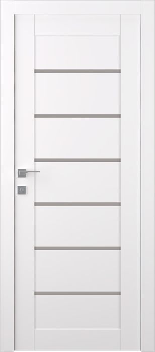 Prefinished Alba Snow White Modern Interior Single Door