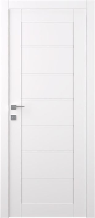 Prefinished Alda Snow White Modern Interior Single Door