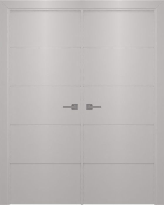 Prefinished Arvika Polar White Modern Interior Double Door