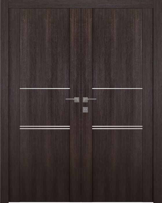 Prefinished Avon 01 3H Veralinga Oak Modern Interior Double Door