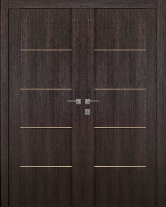 Prefinished Avon 01 4H Veralinga Oak Modern Interior Double Door