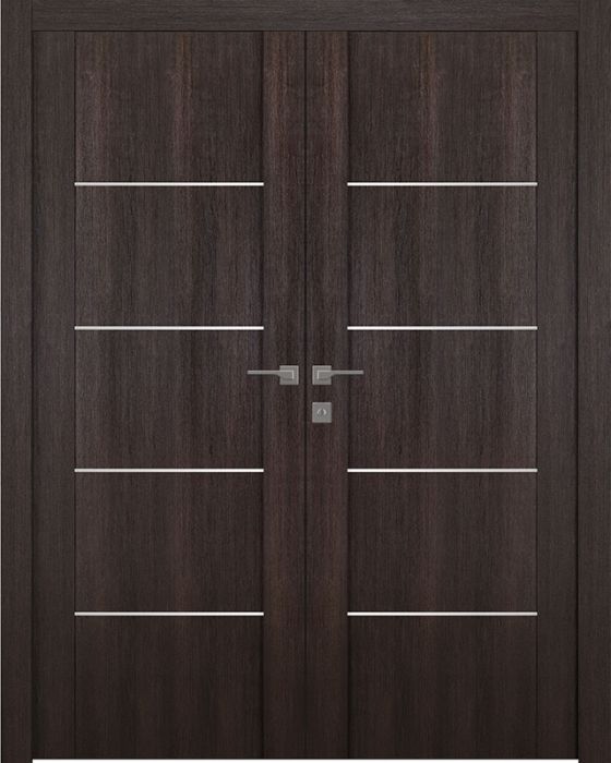 Prefinished Avon 01 4H Veralinga Oak Modern Interior Double Door