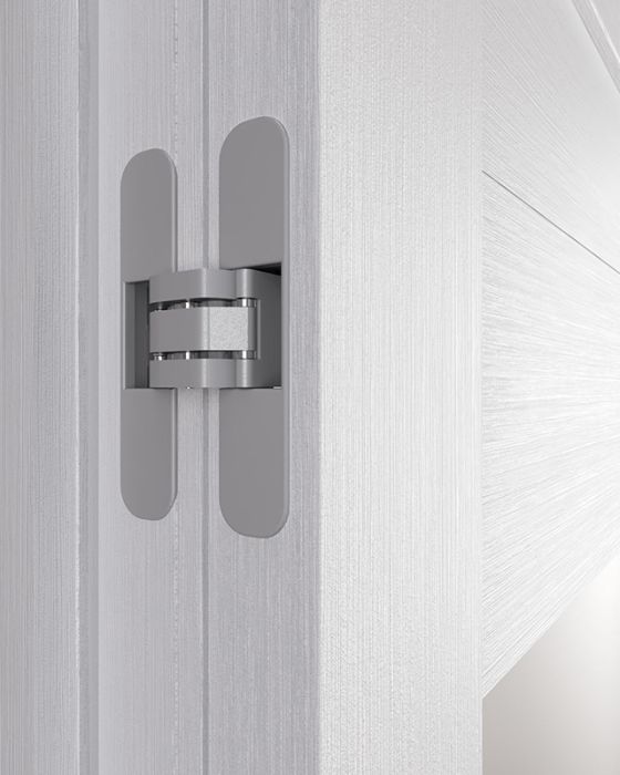 Prefinished Berta Vetro Bianco Noble Modern Interior Single Door