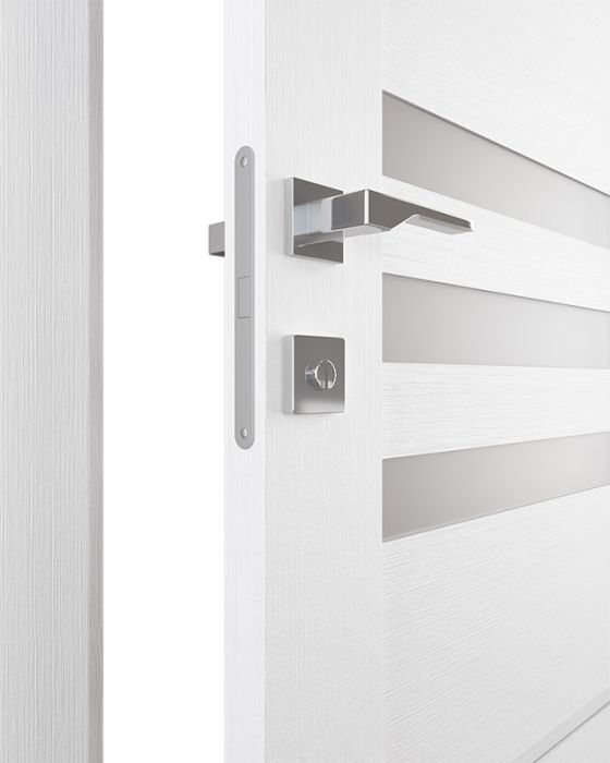 Prefinished Dome Vetro Bianco Noble Modern Interior Single Door