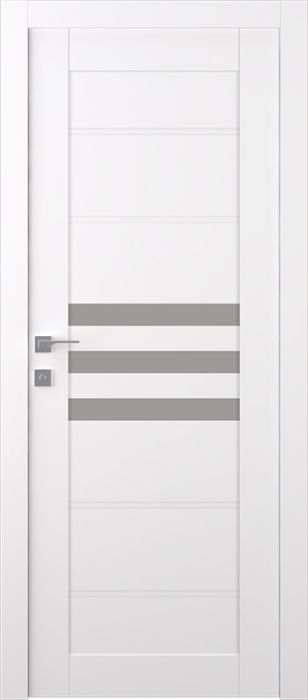 Prefinished Dome Vetro Snow White Modern Interior Single Door