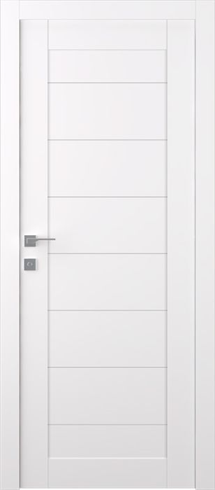 Prefinished Ermi Snow White Modern Interior Single Door