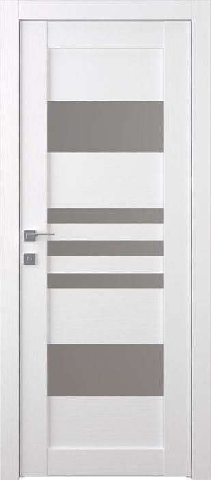 Prefinished Leti Vetro Bianco Noble Modern Interior Single Door