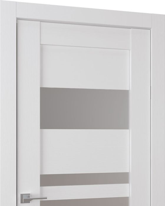 Prefinished Leti Vetro Bianco Noble Modern Interior Double Door