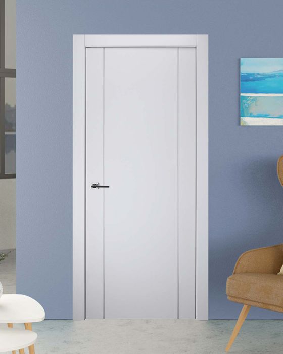 Prefinished Optima 2U Snow White Modern Interior Single Door