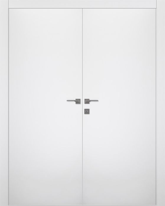 Prefinished Optima Snow White Modern Interior Double Door