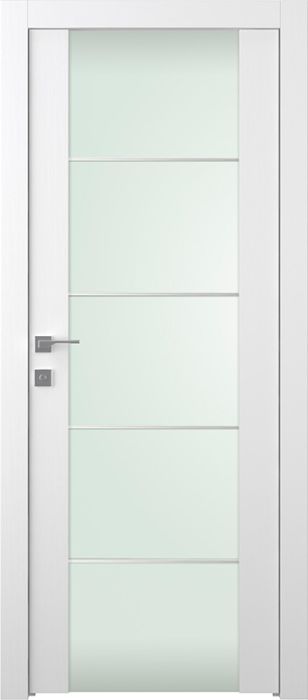 Prefinished Palladio 202 4H Vetro Bianco Noble Modern Interior Single Door