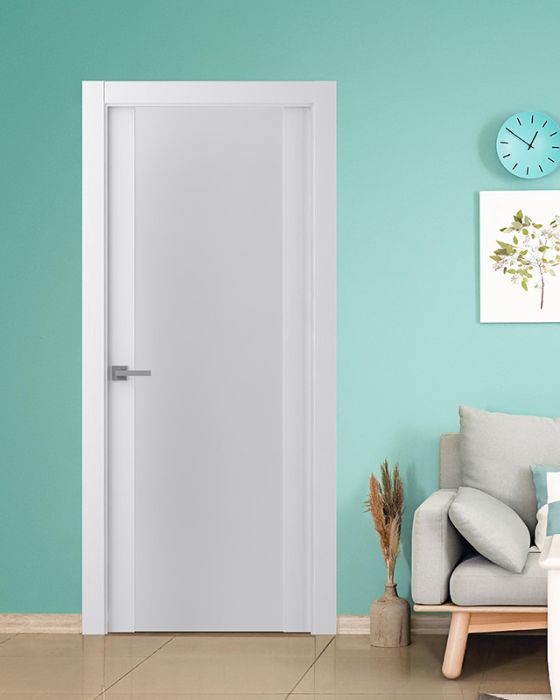 Prefinished Palladio 202 Vetro Bianco Noble Modern Interior Single Door