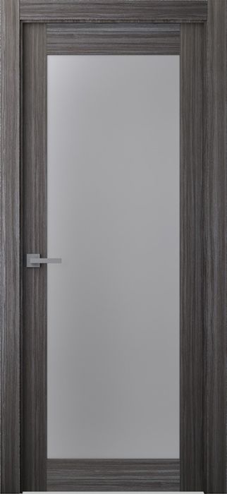 Prefinished Palladio 207 Vetro Gray Oak Modern Interior Single Door
