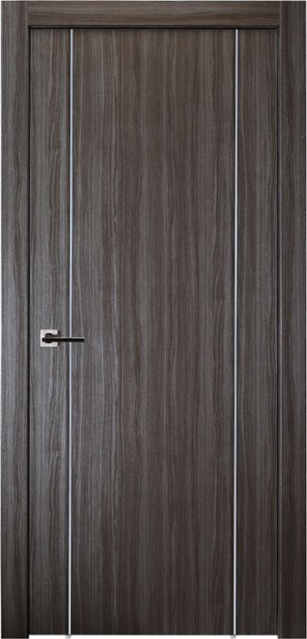 Prefinished Palladio 2U Gray Oak Modern Interior Single Door