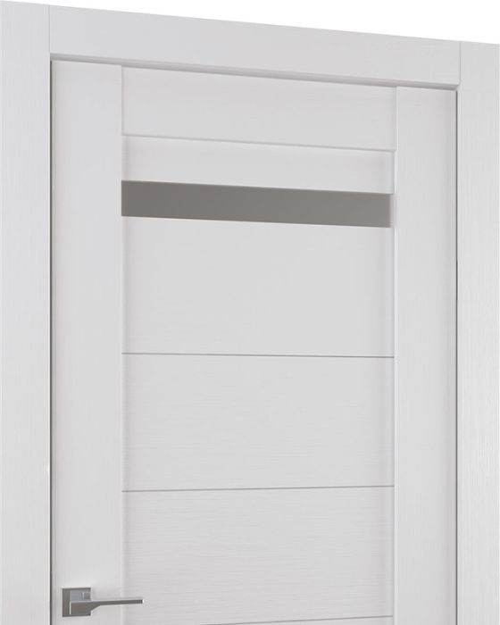 Prefinished Perla Vetro Bianco Noble Modern Interior Single Door