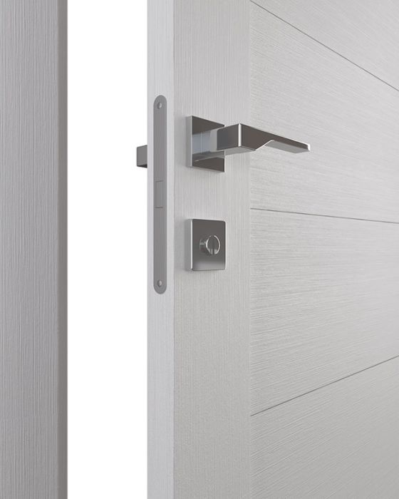 Prefinished Perla Vetro Bianco Noble Modern Interior Single Door