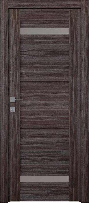 Prefinished Perla Vetro Gray Oak Modern Interior Single Door