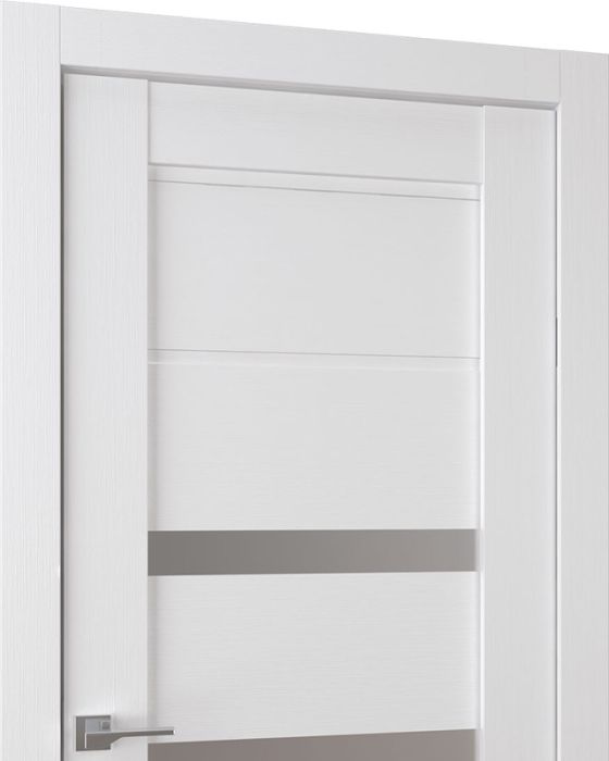 Prefinished Rita Vetro Bianco Noble Modern Interior Single Door