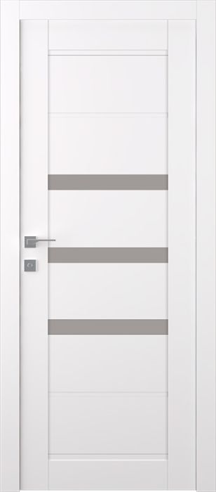 Prefinished Rita Vetro Snow White Modern Interior Single Door