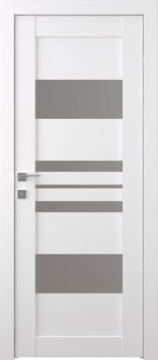 Prefinished Romi Vetro Bianco Noble Modern Interior Single Door
