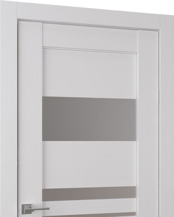 Prefinished Romi Vetro Bianco Noble Modern Interior Single Door