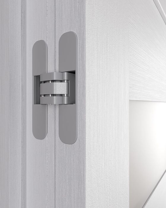 Prefinished Romi Vetro Bianco Noble Modern Interior Single Door
