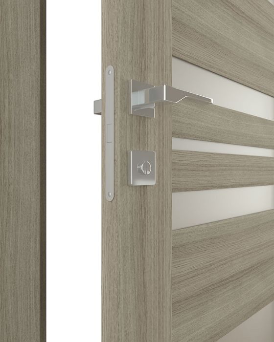 Prefinished Romi Vetro Shambor Modern Interior Double Door