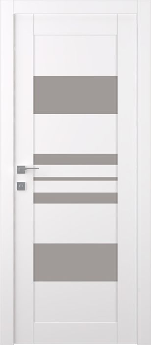 Prefinished Romi Vetro Snow White Modern Interior Single Door