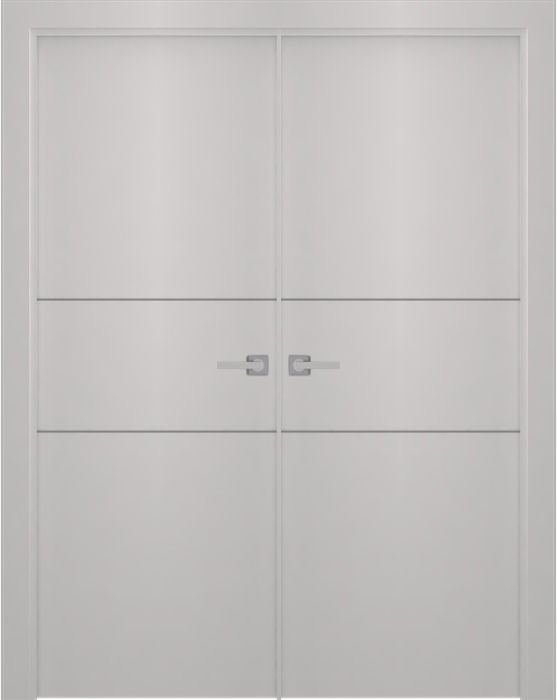 Prefinished Smart Pro 2H Polar White Modern Interior Double Door